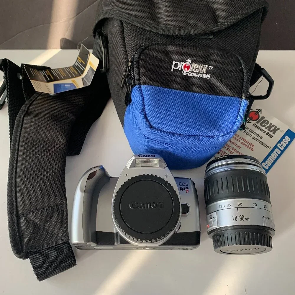 Canon EOS REBEL Ti 35mm SLR Film Camera & Canon 28-90mm Zoom Lens